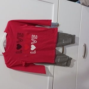 cat and jack Valentine's Day outfit